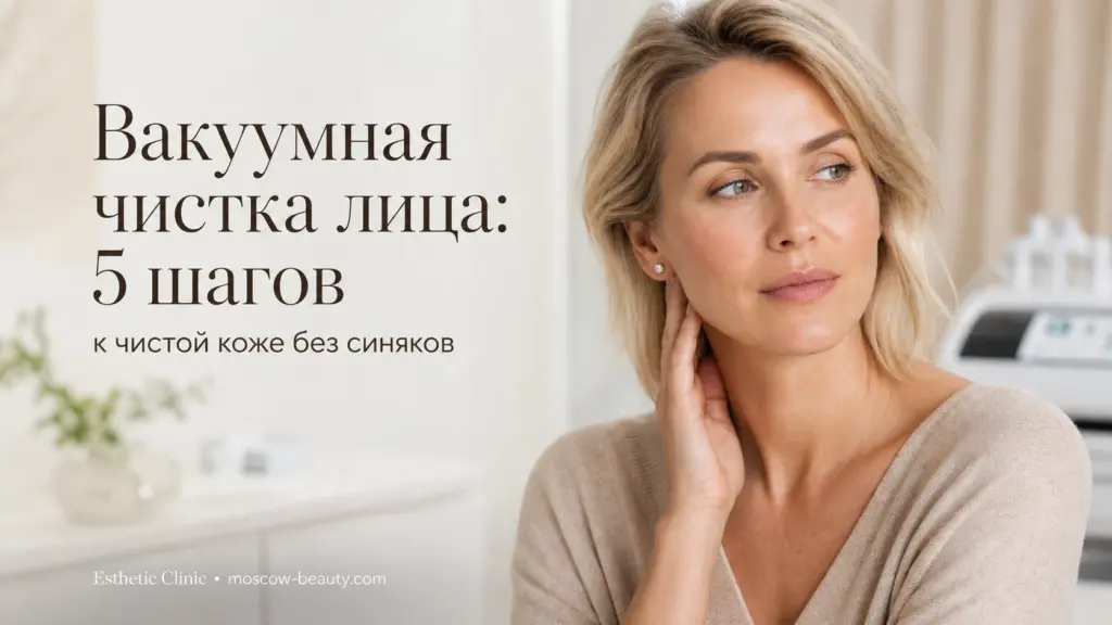 Вакуумная чистка лица: 5 шагов к чистой коже без синяков