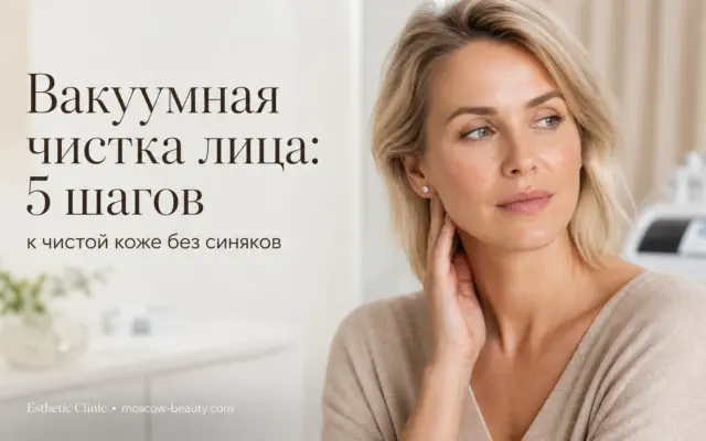 Вакуумная чистка лица: 5 шагов к чистой коже без синяков