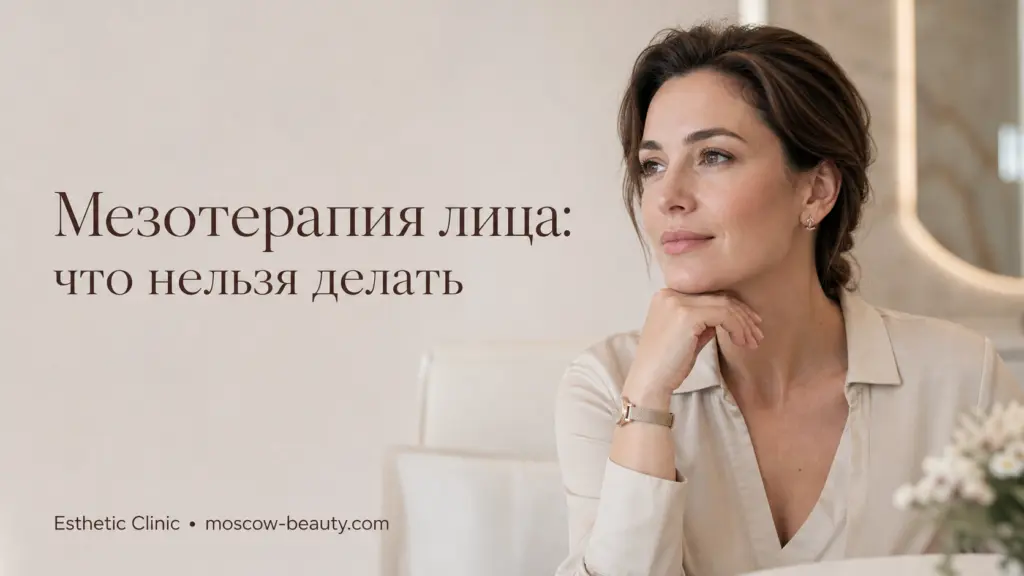 Мезотерапия лица: что нельзя делать после процедуры — полный список ограничений