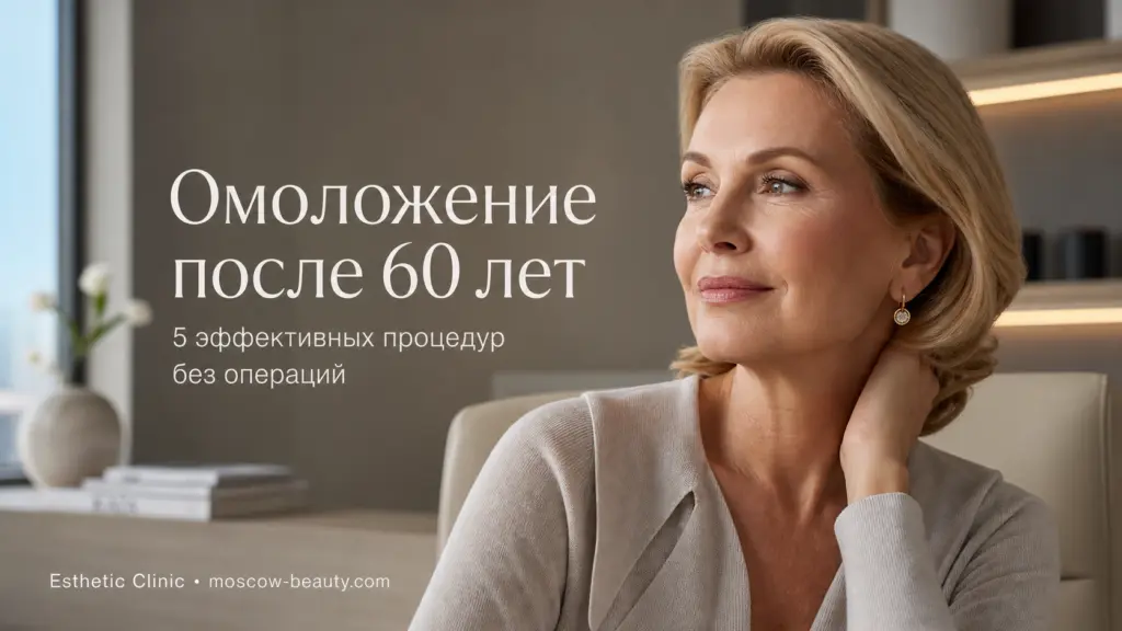 Омоложение кожи лица после 60 лет: 5 эффективных процедур без операций