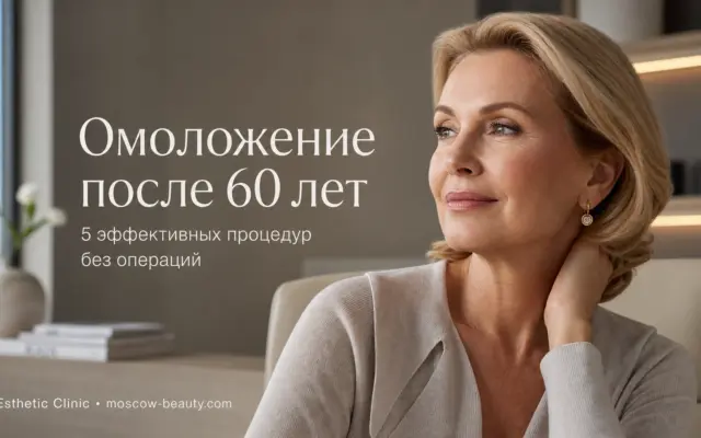 Омоложение кожи лица после 60 лет: 5 эффективных процедур без операций