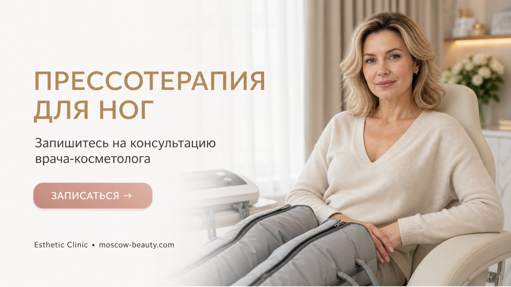 Прессотерапия для ног: показания, курс процедур и ожидаемый результат — Esthetic Clinic Москва