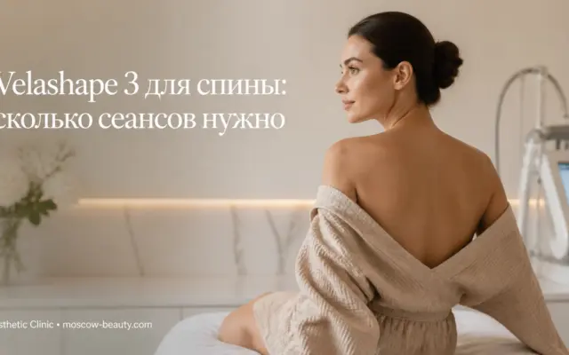 Velashape 3 для спины: сколько сеансов нужно для результата и что важно знать