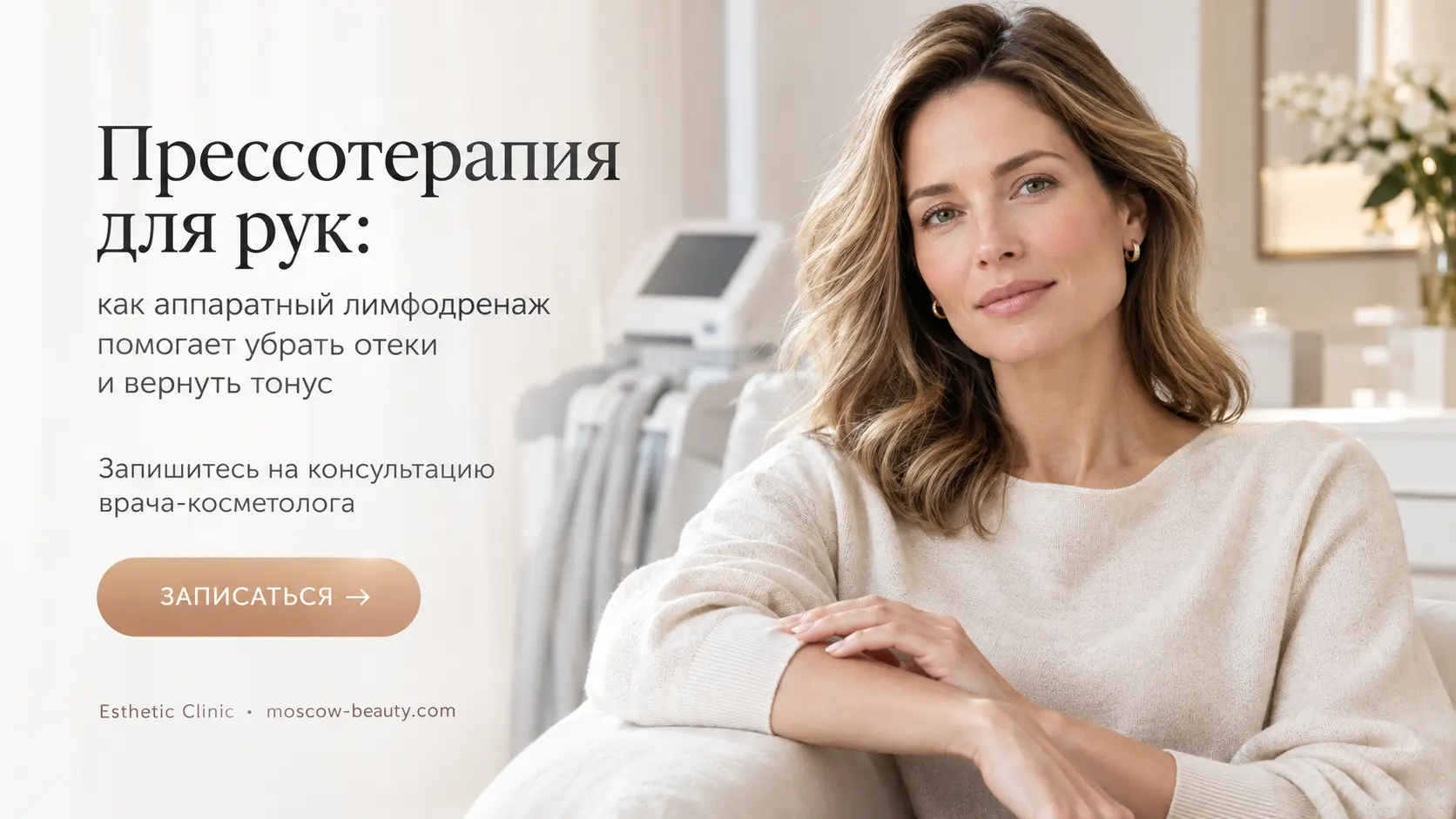 Прессотерапия для рук: как аппаратный лимфодренаж помогает убрать отеки и вернуть тонус — Esthetic Clinic Москва