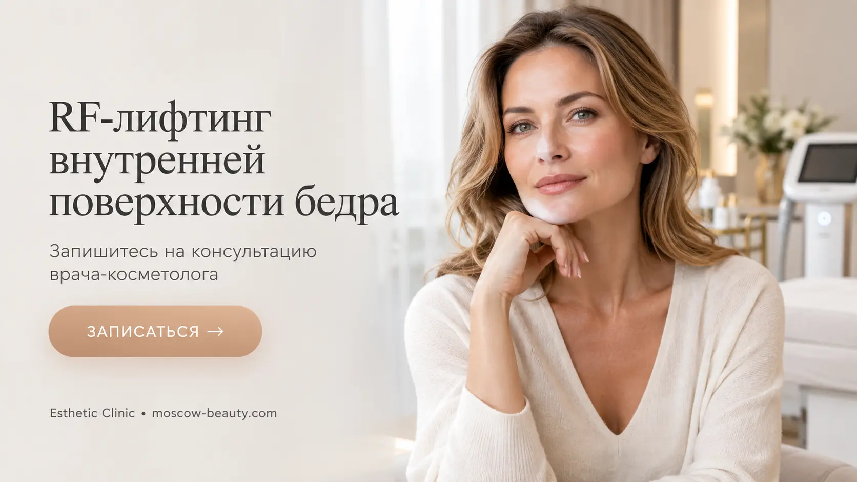 RF-лифтинг внутренней поверхности бедра: как подтянуть кожу и добиться результата без операции — Esthetic Clinic Москва