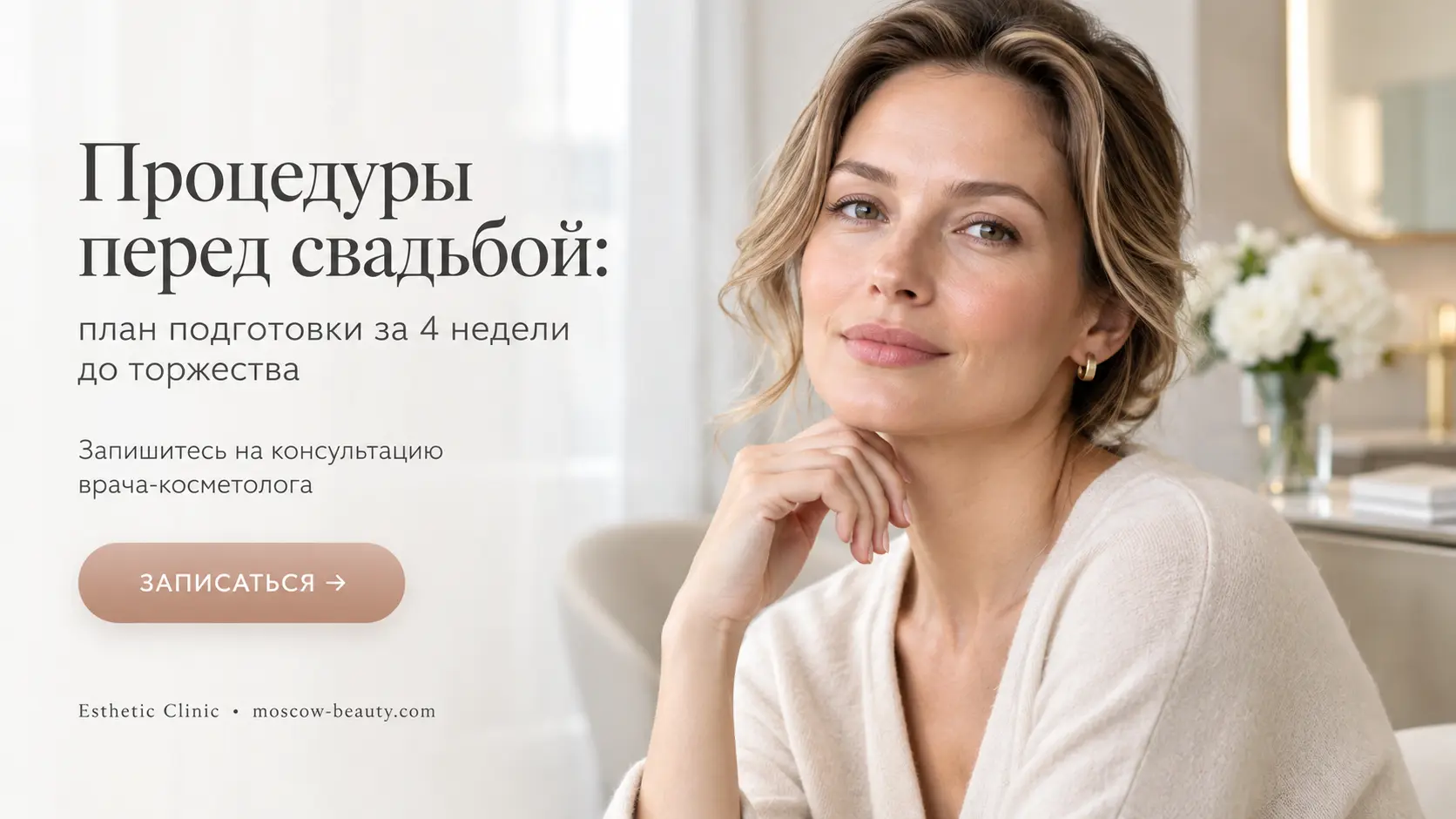 Процедуры перед свадьбой: план подготовки за 4 недели до торжества — Esthetic Clinic Москва