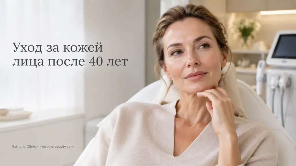 Уход за кожей лица после 40 лет: сочетание аппаратных и инъекционных процедур