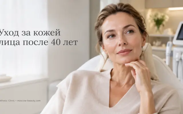 Уход за кожей лица после 40 лет: сочетание аппаратных и инъекционных процедур